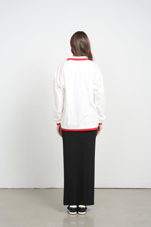 Point Polo Tee in Farmers Market Print