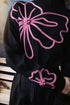 HEV Cable Embroidered Flower Knit