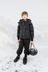 Ellabee Down Coat with Charcoal Zipper