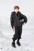 Ellabee Down Coat with Charcoal Zipper