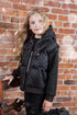 Ellabee Fur Lined Black Bomber
