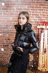 Ellabee Teen Double Zipper Bomber in Black
