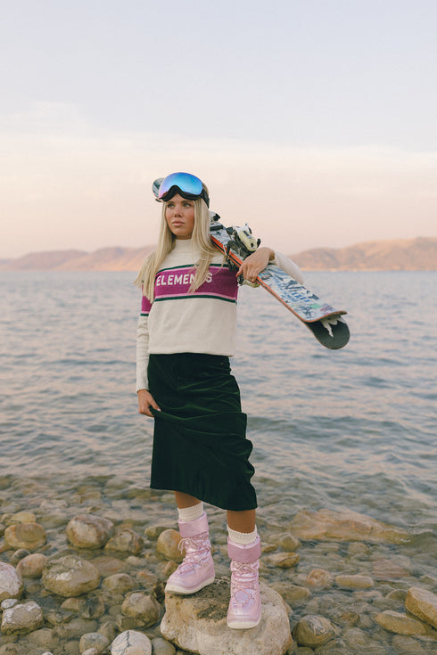 Elements Ivory Fuzzy Sweater