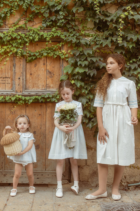 Noma Belted Dress with Sailor Collar