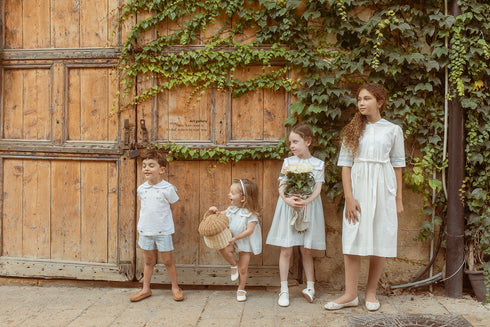 Noma Belted Dress with Sailor Collar