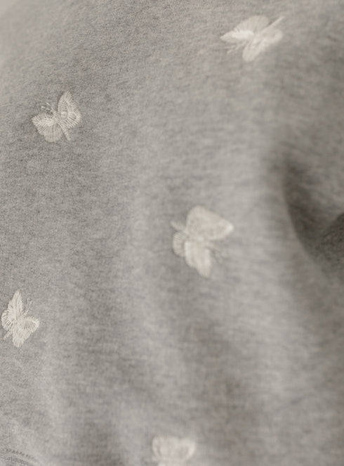Petite Amalie Embroidered Butterfly Sweatshirt
