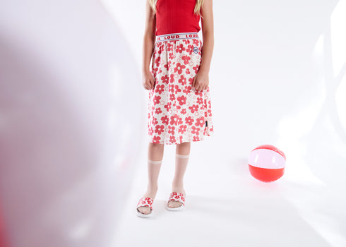 Loud Flower Midi Skirt