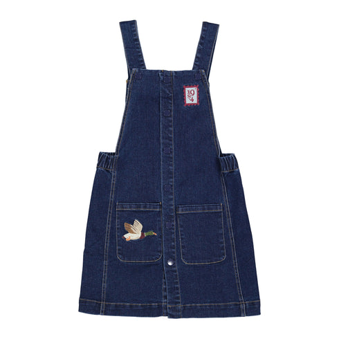 1984 Denim Overall Jumper & Printed Duck Turtleneck