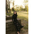 Ava and Lu Black Flower Studded Tulle Skirt & Top