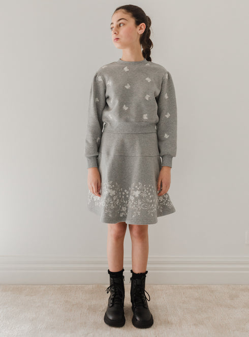 Petite Amalie Embroidered Butterfly Sweatshirt