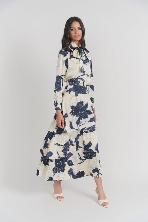 Luum Midnight Floral Blouse Set