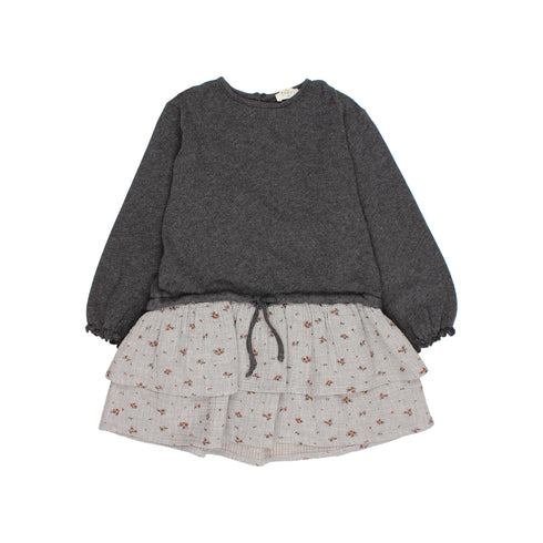 Buho Grey Romance Combi Dress