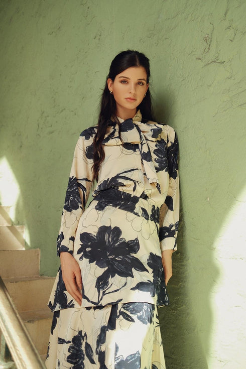 Luum Midnight Floral Blouse Set