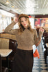 Luna Mae Kit Pocket Detail Skirt in Brown