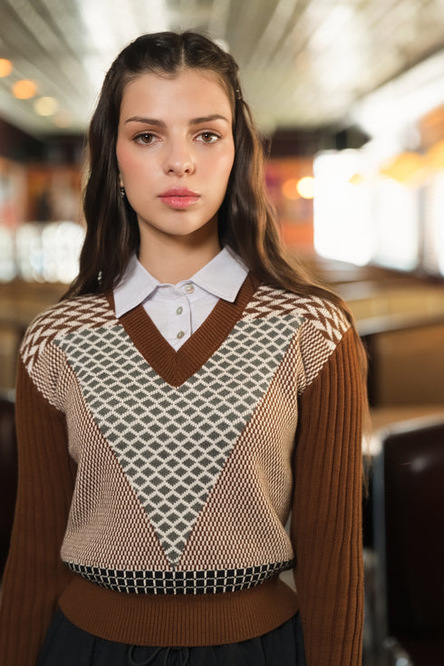 Luna Mae Nell Collar Sweater