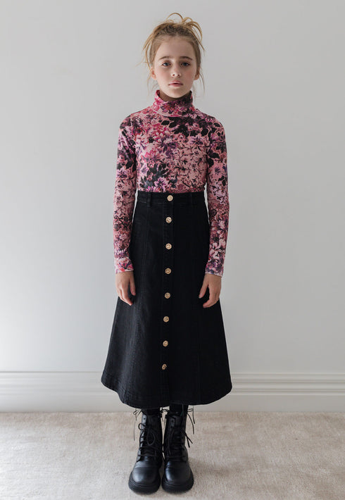 Steph Denim Button Front Skirt