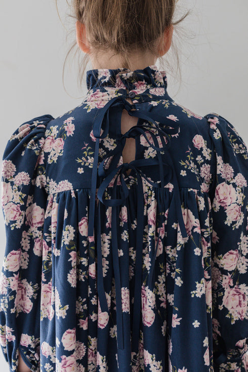 Steph Lilac Floral Printed Cord Dress