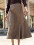 Soir Sloan Midi Skirt in Cocoa