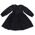 Belati Navy Dress with Ruffled Bow Collar