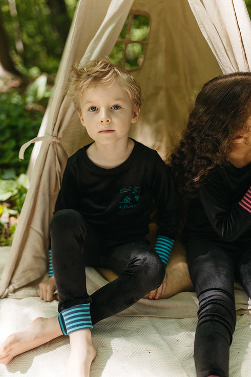 Crew Kids Essential Lounge Set in Blue