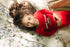Crew Kids Terry Applique Set in Coral