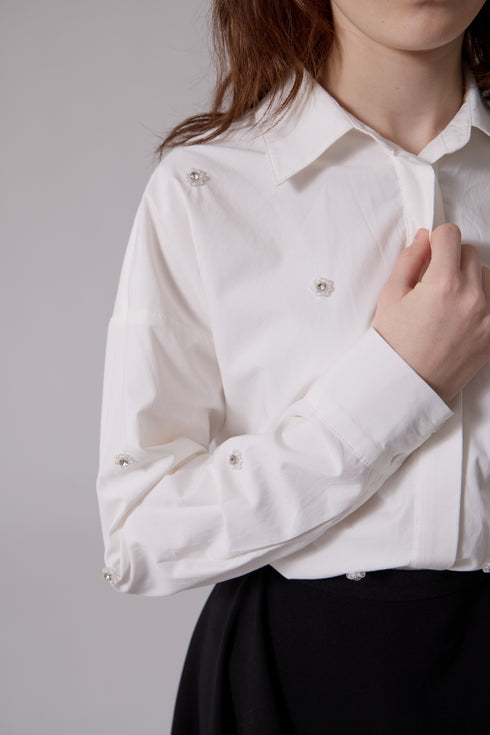 Soir White Liliane Blouse