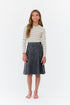 Crew Kids Monica Denim Skirt in Black
