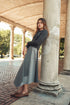 Soir Grey Claudia Wrap Midi Skirt