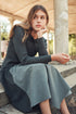 Soir Grey Claudia Wrap Midi Skirt