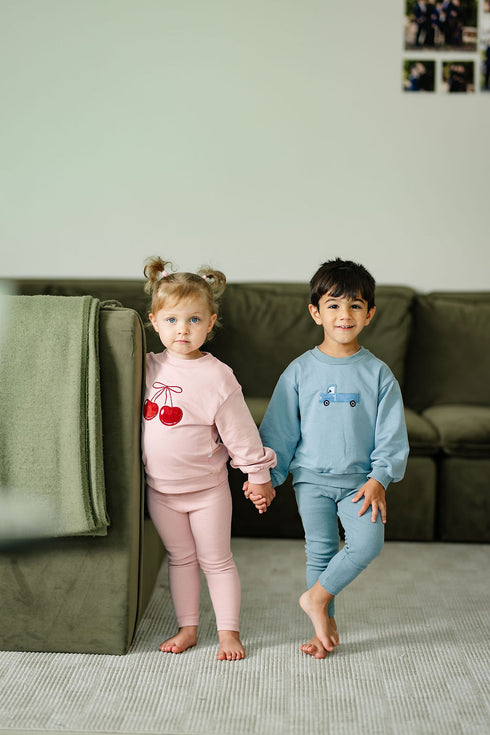 Pouf Truck Set in Blue