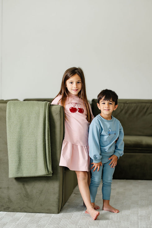 Pouf Truck Set in Blue