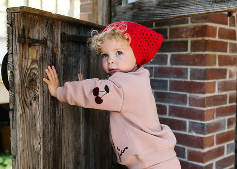 Lil Legs Cherry Patch Sweatshirt Set