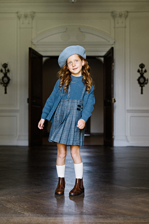 Lil Legs Multi Plaid Kilt Suspender Skirt
