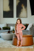Pouf Velour Grandpa Pajamas in Pink