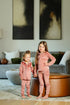 Pouf Velour Grandpa Pajamas in Pink