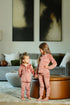 Pouf Velour Grandpa Pajamas in Pink