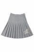 Cottier Grey Selena Pleated Skirt