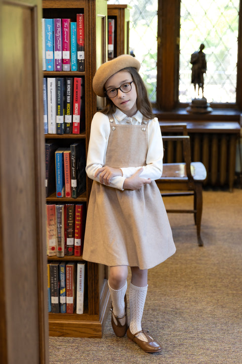 Elle Rae Wool Camel Dress