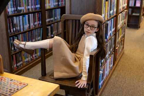 Elle Rae Wool Camel Dress