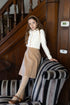 Elle Rae Wool Camel Skirt