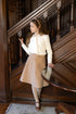 Elle Rae Wool Camel Skirt