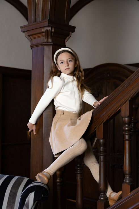 Elle Rae Ivory Sweater Blouse