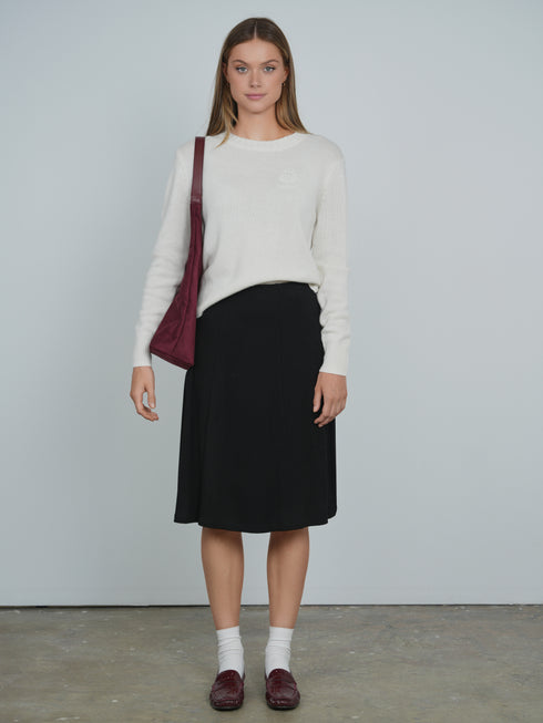 Point A-Line Black Tennis Skirt