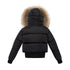 Ellabee Black Bomber with Natural Fur