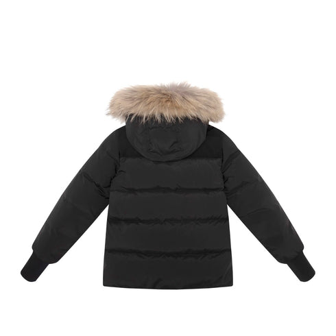 Ellabee Black Corduroy Coat with Green Lining