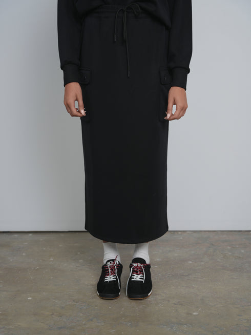 Point Sweat Cargo Pocket Skirt