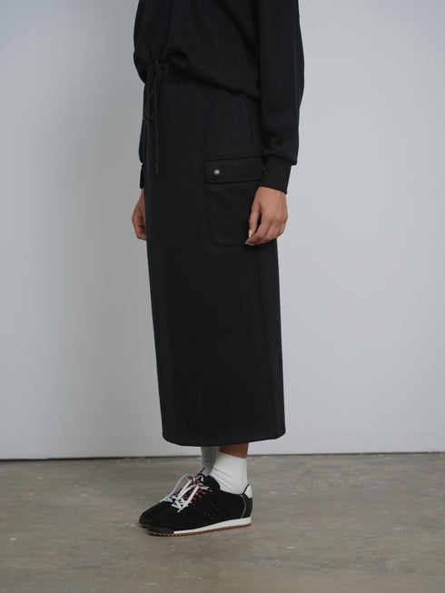 Point Sweat Cargo Pocket Skirt