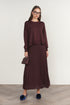 Apparalel Plum Top & Skirt Set