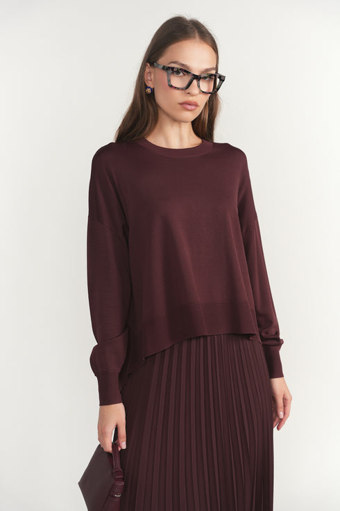 Apparalel Plum Top & Skirt Set