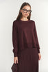 Apparalel Plum Top & Skirt Set